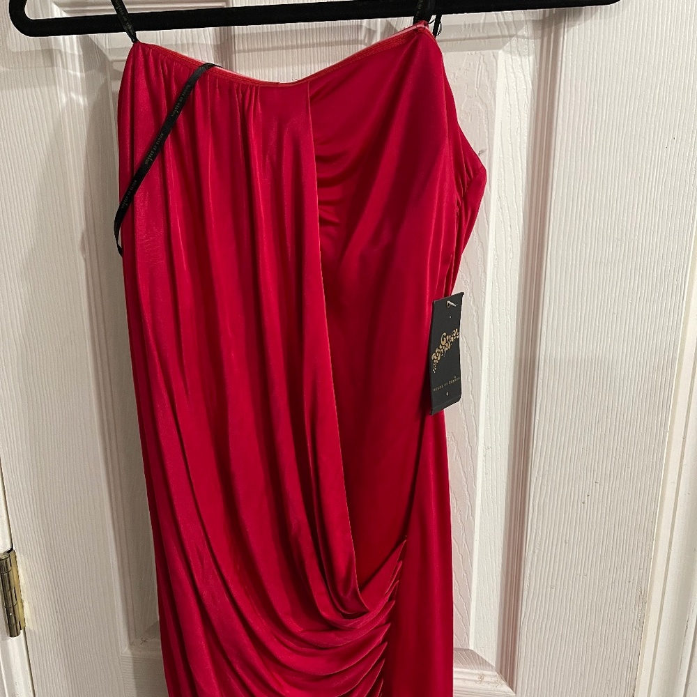 Strapless red dress size 4
